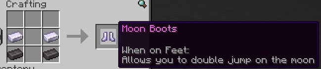 minecraft moon boots