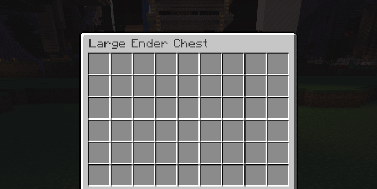 Large ender chest in Minecraft
