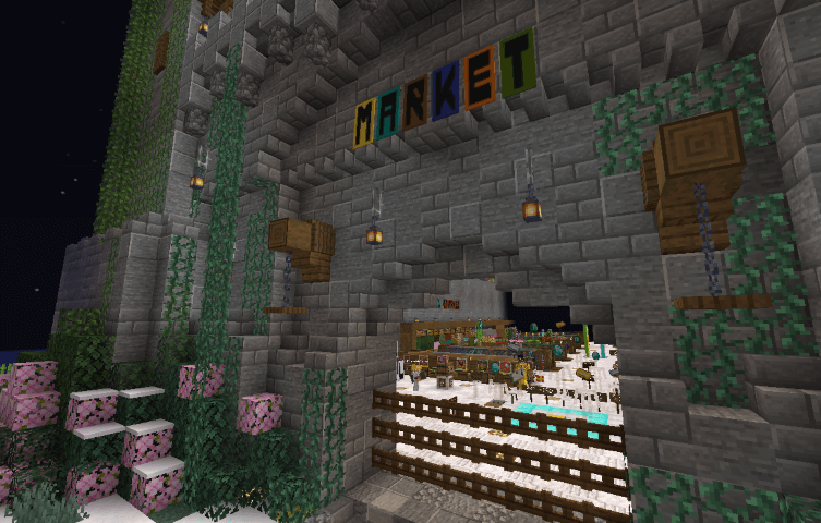 Entrance to Minecraft market